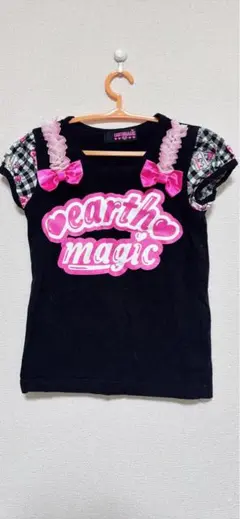 earth magic フリルリボン Tシャツ 100cm