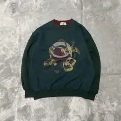 00's vintage トレーナー 刺繍 アーカイブ グランジ カジュアル