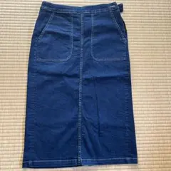 chocol raffine robe ダークブルータイトスカート L