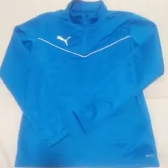 【２回着美中古品】PUMA DRYCELL 青 長袖トップ S ブルー