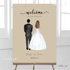 【28】✧ウェルカムボード✧ セミオーダー Groom&Bride 結婚式