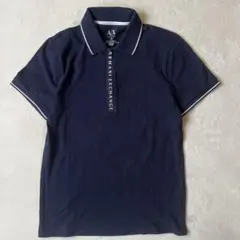 ARMANI EXCHANGE アルマーニ エクスチェンジ XS ポロシャツ 紺