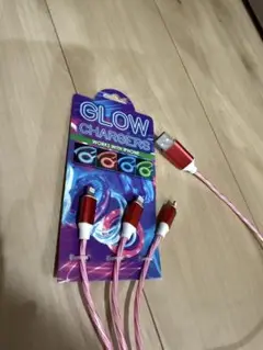 GLOW CHARGERS ピンク Lightningケーブル