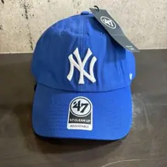 47Brand ヤンキース キャップ CLEAN UP ブルー