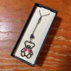 MIKIMOTO ミキモト ストラップ 真珠ストラップ クマ