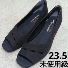 未使用級　クロールバリエ　軽量　クロスオープントゥ　パンプス　ウェッジソール