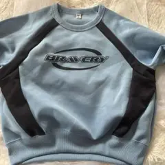 新品未使用 BRAVCRY 水色 スウェットトレーナー