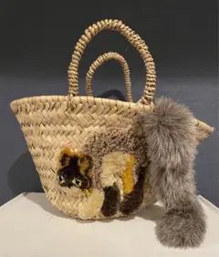 cat in da house キジトラ　かごバッグ cat in da house キジトラかごバッグ