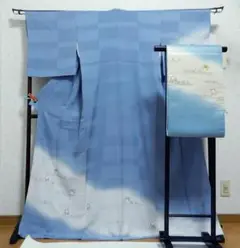 【美品】 訪問着 合せ 袋帯 セット 村上和歌 唐子模様