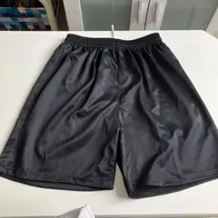 黒 ポリエステル ハーフパンツ　フリーサイズ