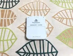 PS1　プレイステーション1用　ソニー純正　メモリーカード　ライトグレー