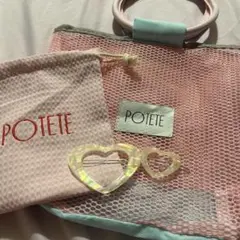POTEIE ハート型ヘアピン 2個セット　大小