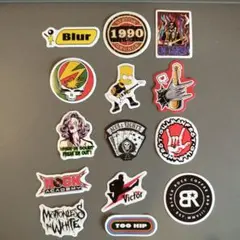 アメリカン rock ロック テーマ ステッカー 14枚セット