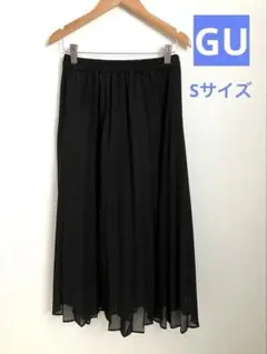 GUレディースSサイズ　ブラック プリーツ ロングスカート