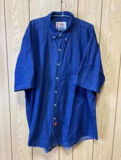 美品　ディッキーズ　Dickies デニムシャツ ブルー系