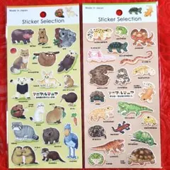 セリア　デザインシール　アニマルマニア
