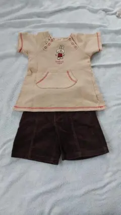 80ｃｍの トレーナーとショートパンツ（コムサ）の２点セット