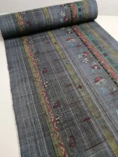 着物　小千谷紬　正絹　新品反物　通商産業大臣指定　伝統工芸品