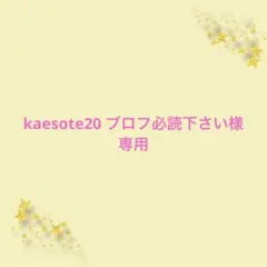 kaesote20 ブロフ必読下さい様【専用】