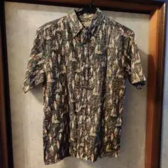 Kaluluwai 　カルルワ　和柄　アロハシャツ 半袖 　裏地使い　Мサイズ