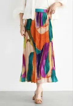新品　Vin　ヴァン　 ロングスカート　ダークオレンジ　YAMADAYA