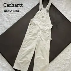美品✨Carhartt カーハート オーバーオール アイボリー 28×34