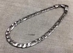 ヴィンテージ フィガロチェーン シルバーブレスレット　SV925 バングル