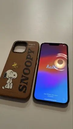 (A)iPhone 13 Pro スヌーピーCasetify付き / 256gb CASETiFY ケースティファイ Peanuts ピーナッツ スヌーピー