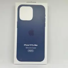 純正互換品iPhone15ProMax -シリコンケース-ストームブルー176