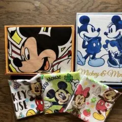 ミッキーマウス・ミニーマウス タオルセット