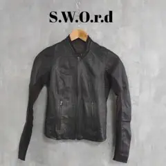S.W.O.r.d レザージャケット ダークブラウン XS 秋服
