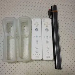 綺麗なwiiリモコン　2個　カバー　センサーバーセット