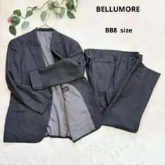 ベルモーレ　BELLUMORE ビジネススーツ　グレー　ストライプ　BB8