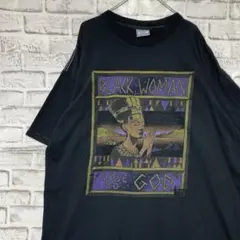 USA製90sヴィンテージTシャツ！シングルステッチブラック半袖古着2XL723