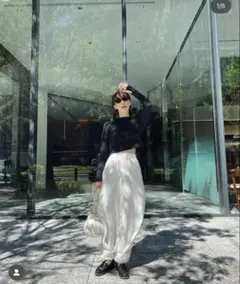 MEER. ARM SLIT SHORT TOPS ブラック