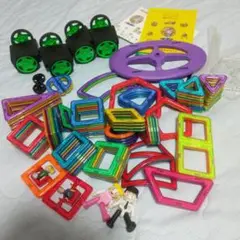 iKing マグネットブロック96ピース　知育玩具