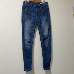 ダブルネーム デニム サルエルスキニー