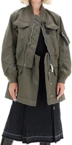 sacai 20aw Nyron Twill Coat