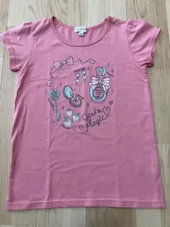 エニィファム　140ピンクの半袖Tシャツ