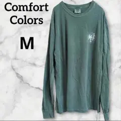 Comfort Colors【M】グリーン 緑 長袖Tシャツ ロンＴ ラフ