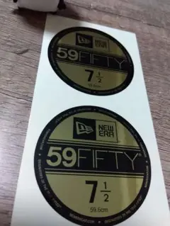 7と1/2size2枚‼️NEWERAステッカー‼️ニューエラ‼️