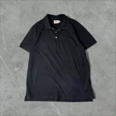 Brooks Brothers 刺繍ロゴ 鹿の子 ポロシャツ XL ブラック 黒
