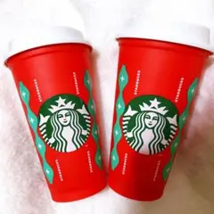 スターバックスホリデーリユーザブルカップ2個セット