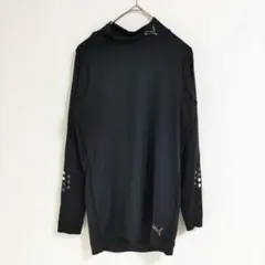 〈プーマ〉アンダーウェア　黒　長袖シャツ　作業着　L