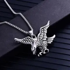 【再入荷】シルバー　アクセサリー　ネックレス　チェーン　イーグル　フェザー