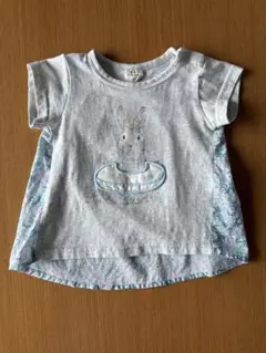 ラポシェビスキュイ　うさぎ柄Tシャツ