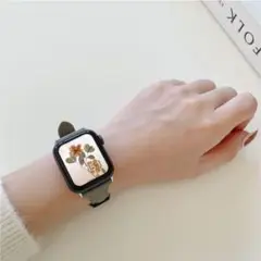アップルウォッチ レザー ベルト バンド グレー Apple 38 40 41