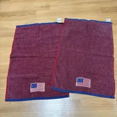 アメリカ柄 フェイスタオル