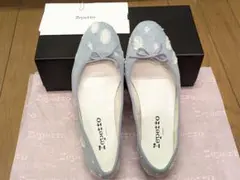 レペット Repetto デニムフラットシューズ ライトブルー38.5
