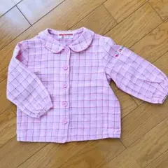 ミキハウス チェックシャツ 80